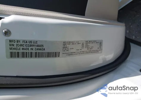 2024 Chrysler Voyager Lx z USA, uszkodzony, nr VIN 2C4RC1CG8RR146825